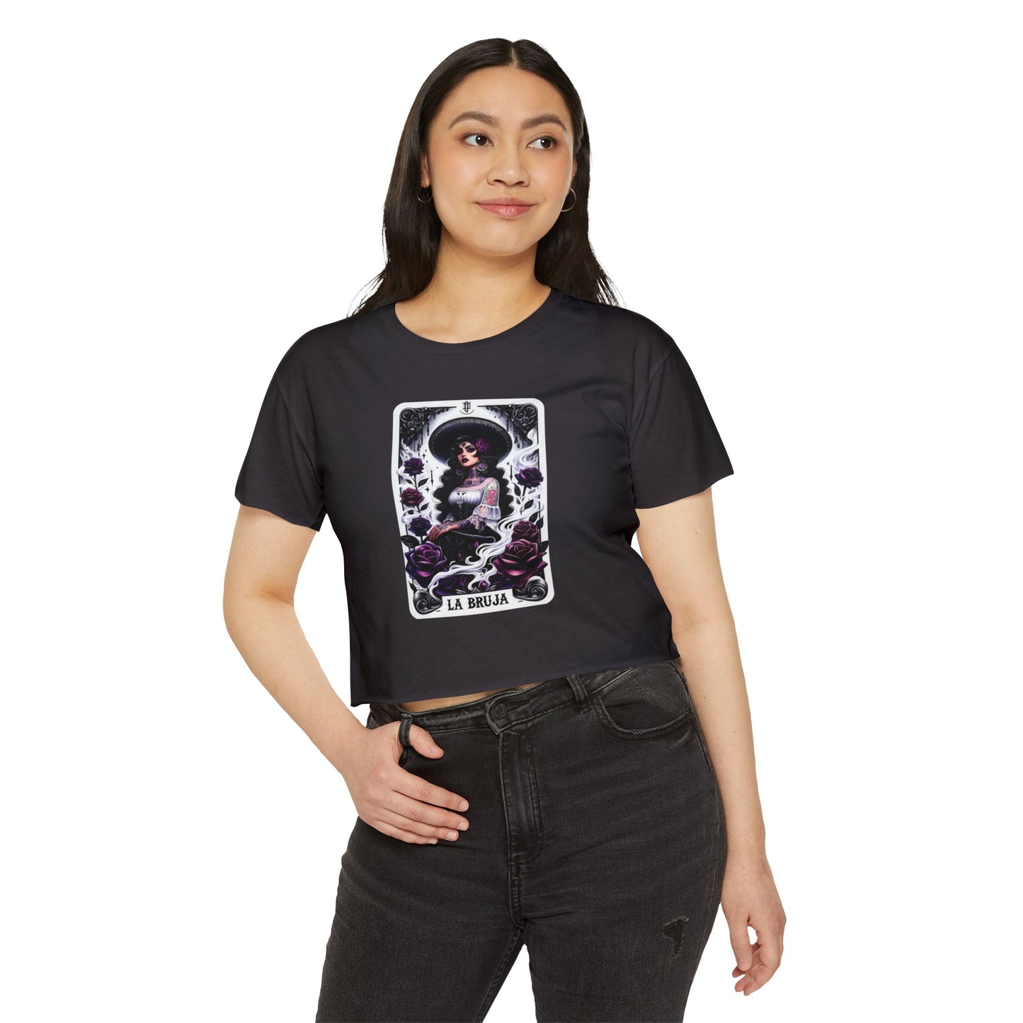 La Bruja Tarot Card Crop Top