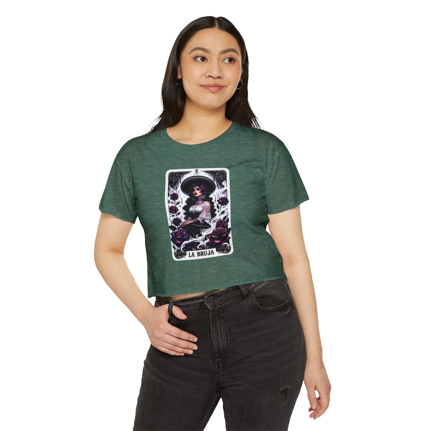 La Bruja Tarot Card Crop Top