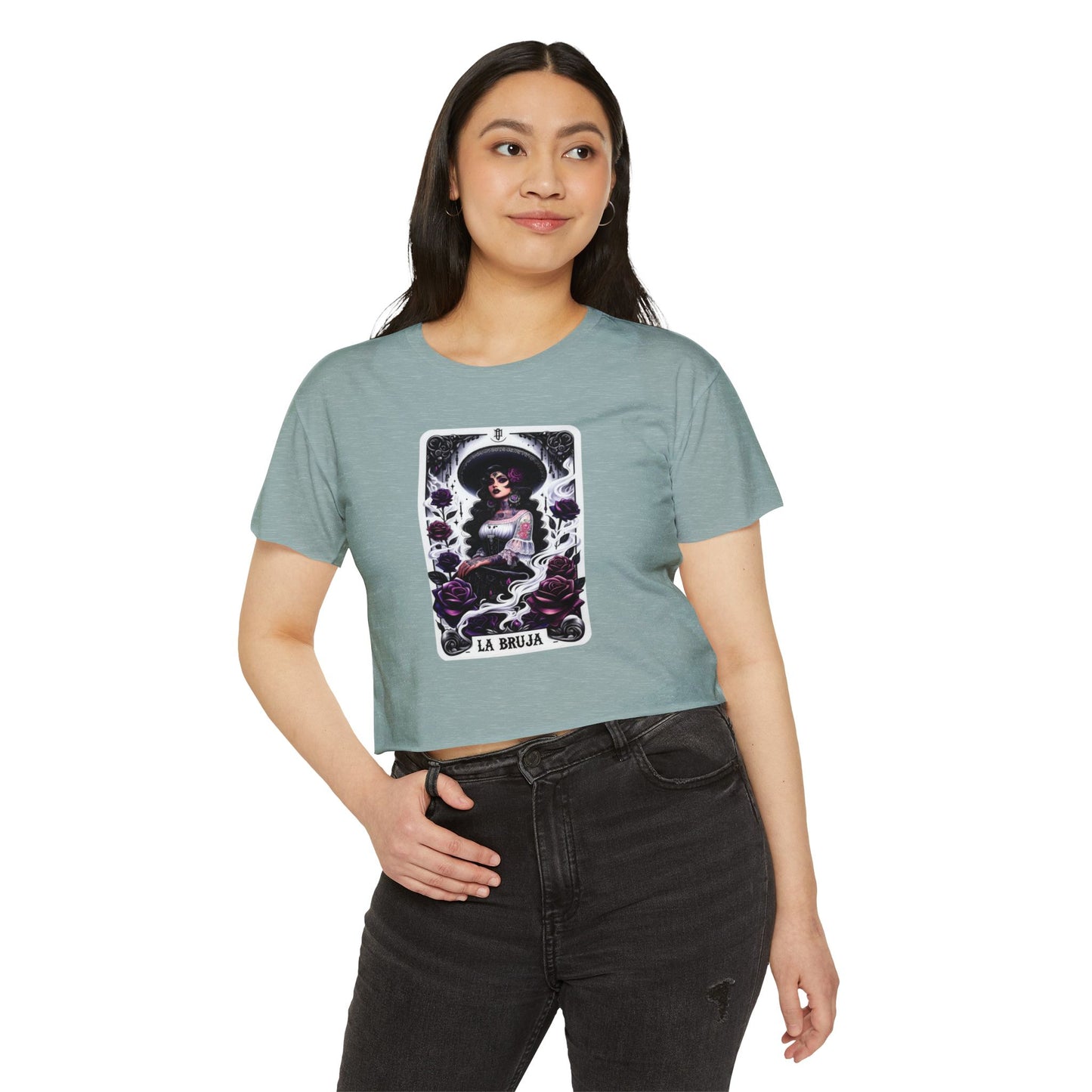 La Bruja Tarot Card Crop Top