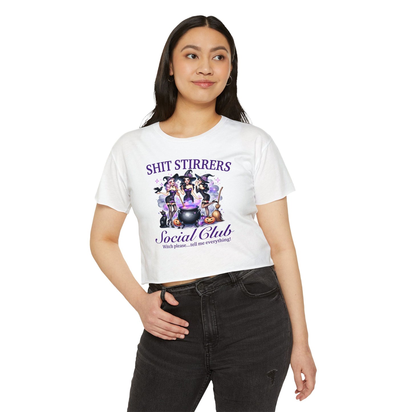 Shit Stirrers Social Club Crop Top