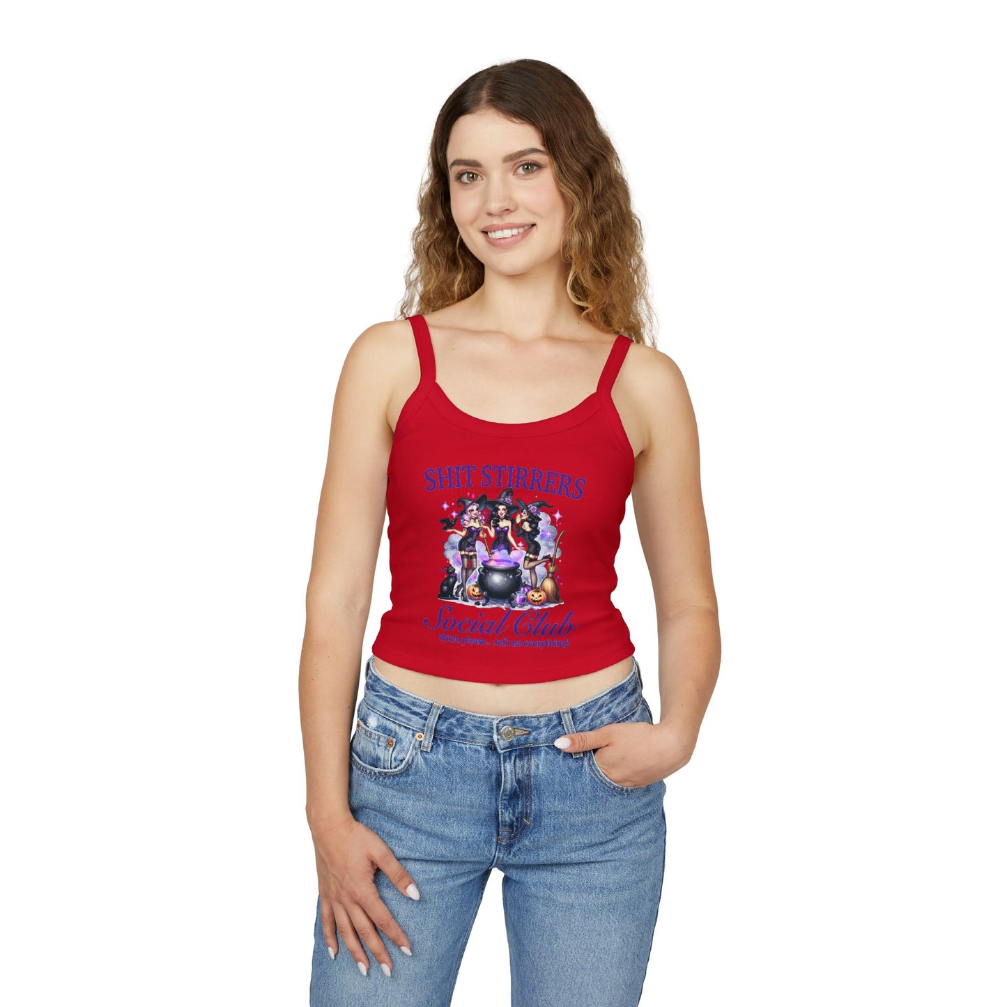 Shit Stirrers Social Club Spaghetti Strap Tank Top