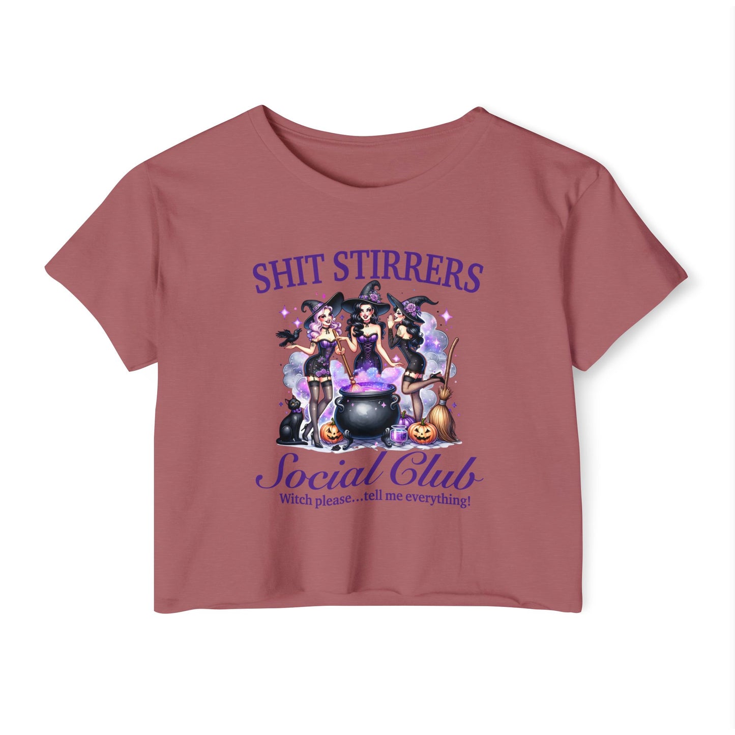 Shit Stirrers Social Club Crop Top