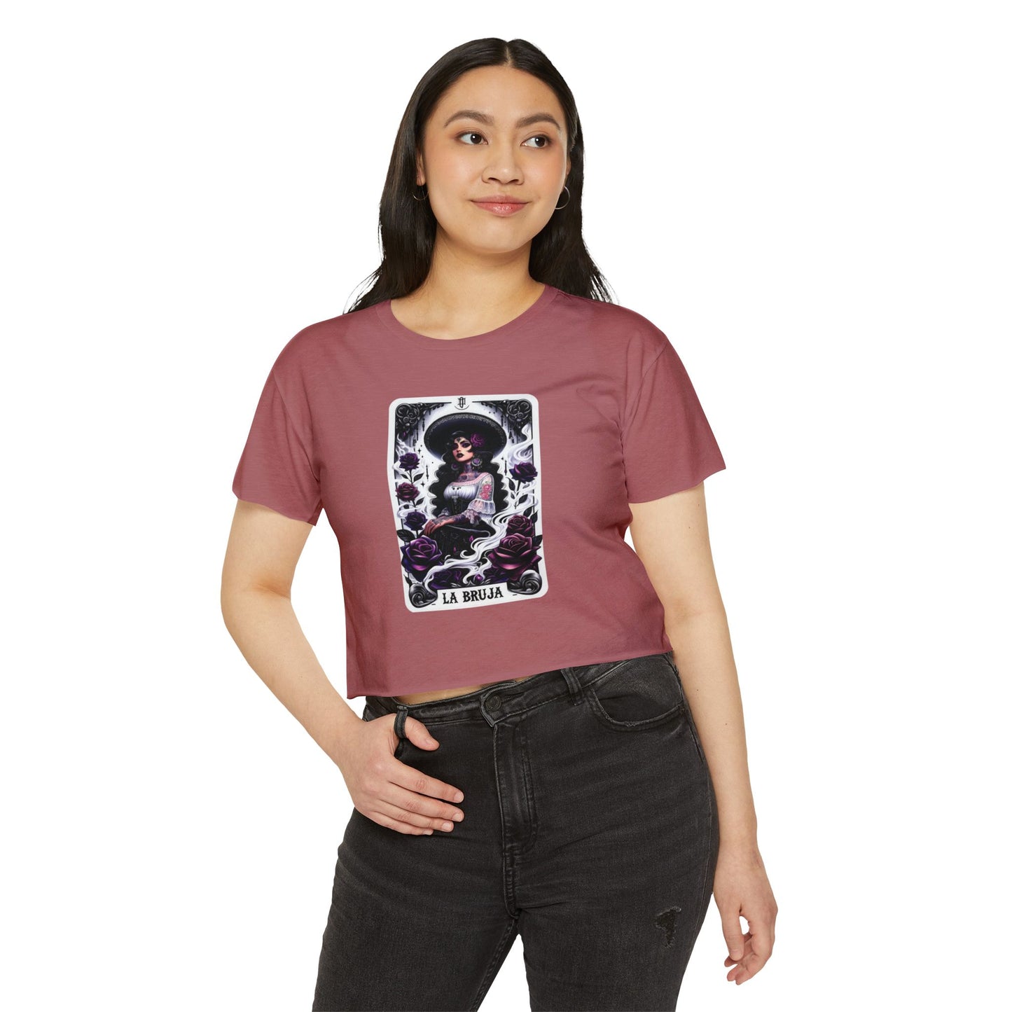 La Bruja Tarot Card Crop Top
