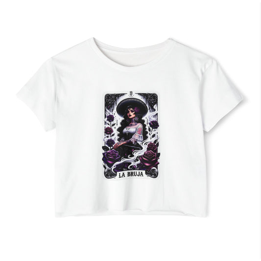La Bruja Tarot Card Crop Top