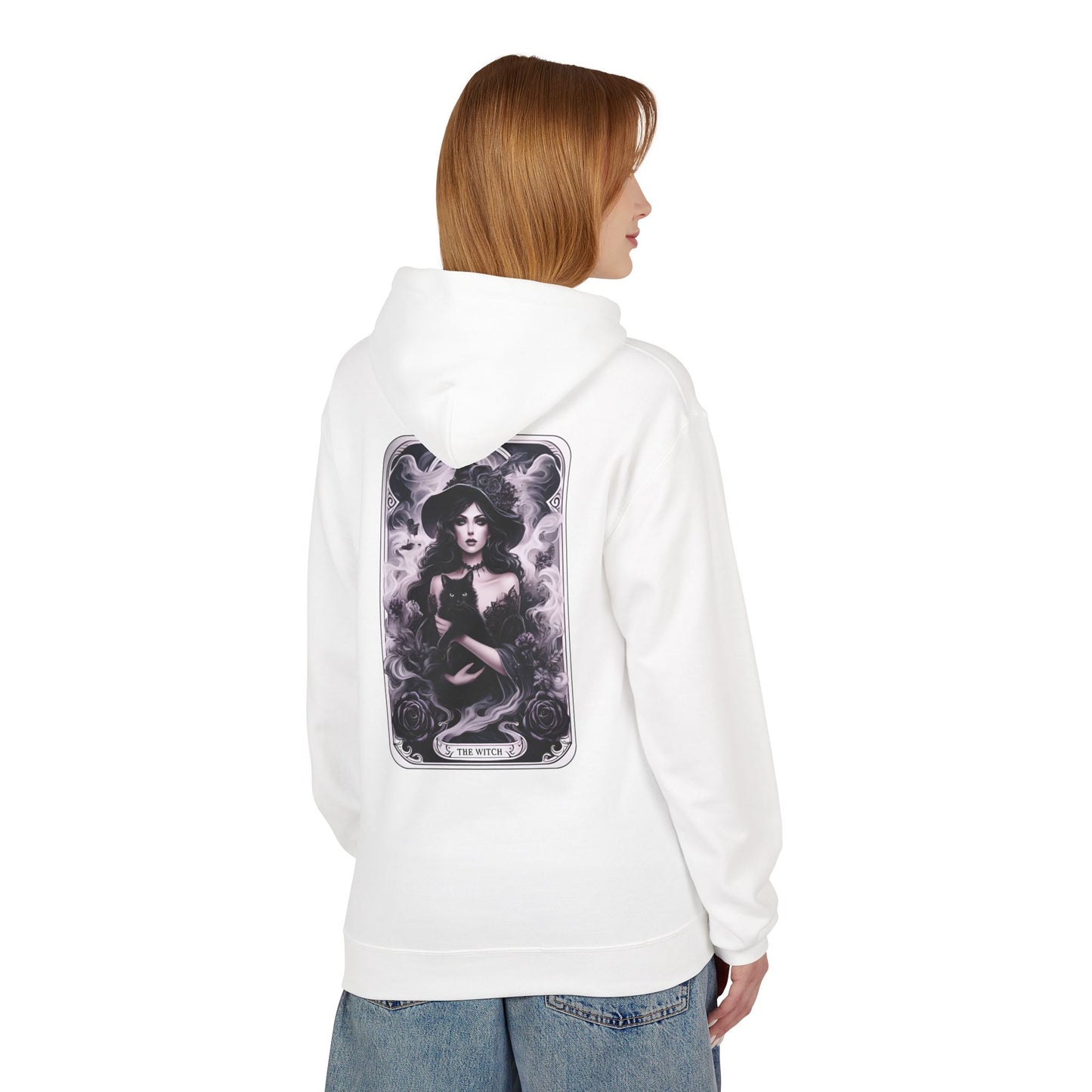 The Witch Tarot Card Unisex Midweight Softstyle Fleece Hoodie