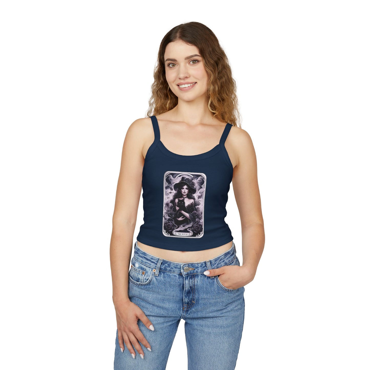 The Witch Tarot Card Spaghetti Strap Tank Top