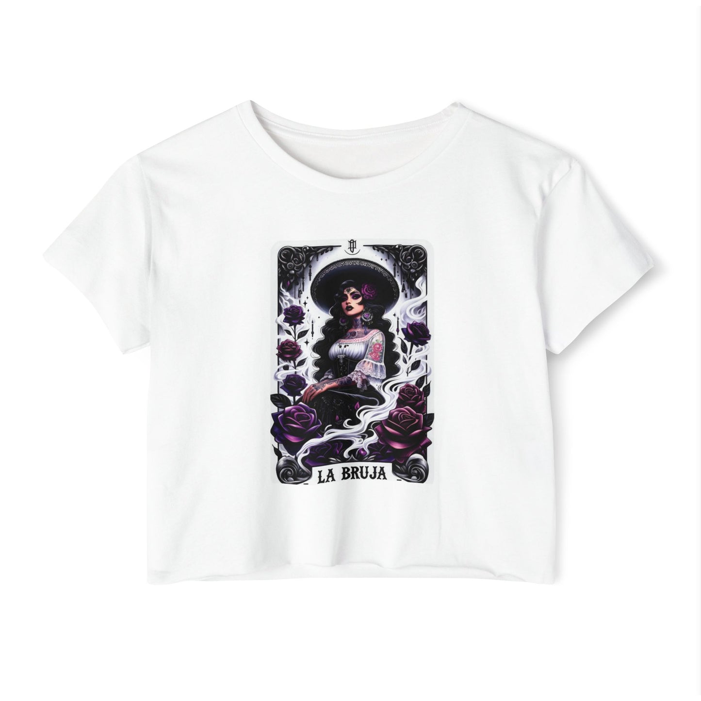 La Bruja Tarot Card  Crop Top